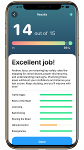 Drivers Coach App driving test assistance with AI feedback and guidance
