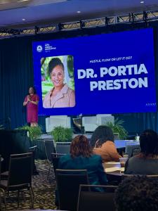 Keynote Speaker and “Hustle, Flow, or Let It Go?” Bestselling Author Dr. Portia Preston to present Wellness Blueprint and tips in her new book at 2 October 2025 events.