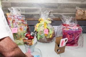 Raffle baskets from the Friends of Lev27