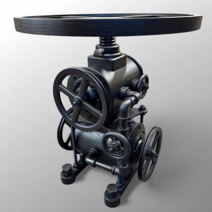 James Pearce work in wood fools the eye, resembles metal industrial equipment