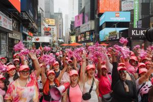 Hot Girl Walk in Times Square