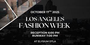 LA Fashion Week - Black Flier - Event Fashion Poster