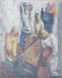 Oil on canvas still life painting by Leopold Gottlieb (1883-1934). Estimate: $40,000-$60,000