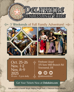 Delaware Renaissance Faire 2025 official poster