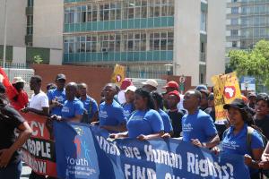 Youth for Human Rights and volunteers from the Scientology Churches in Gauteng, rallying in support the rights of all living in South Africa.
