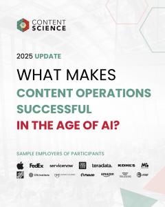 cover for content operations report by content science