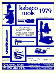 image of catalog cover of KBC (Kabaco) 1979