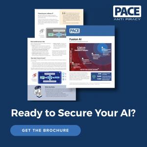 The image shows a preview of some of the pages in the PACE Fusion AI brochure.