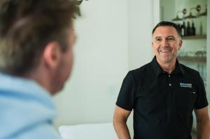 Behind-the-scenes with Dr. Chris Cormier on the set of The Deep End Podcast