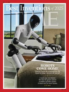 Image shows the October 27, 2025 issue cover page of TIME Best Inventions 2025