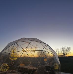 Igloo dining at Farmhouse Restaurant