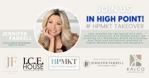 Jennifer Farrell is revealing her HPMKT takeover, as she teams up with some of the biggest brands in the home furnishings and lighting industries.