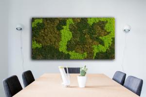 Preserved moss frame