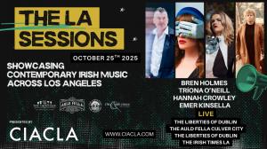 Images of the four musicians playing at The LA Sessions