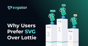 Web designers prefer SVG over Lottie