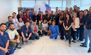 Hospital Azar One-Year Anniversary Celebration with Staff