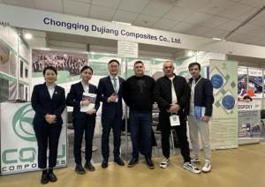 China CQDJ Wholesale E-Glass Fiberglass Mat Products at Russia expo