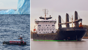 Antarctic Enabler vessel - floating drone platform and warehouse