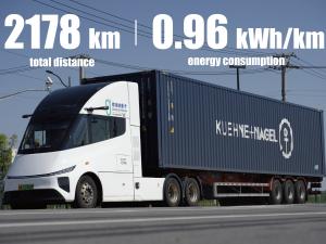 Windrose EV and Kuehne+Nagel complete 2178 roundtrip long-haul electric truck trial