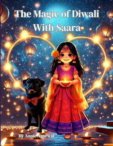 Book cover of The Magic of Diwali with Saara