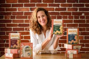 Onesto Foods, at gluten-free cracker company, announces their rebrand including a new logo, color palette, website refresh and hand-drawn illustrations of the Italian countryside.