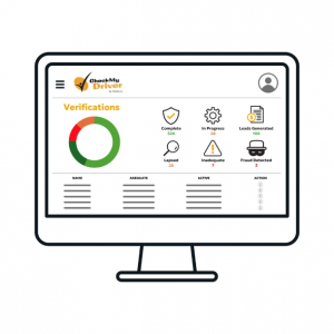 CheckMyDriver dashboard illustration for insurance fraud prevention