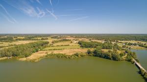 3 BR/2 BA farmhouse on 110.1 +/- acres in Spotsylvania County, VA. 1,980' +/- of Lake Anna frontage (cool side) -- "Terry's Run"; approx. 16 +/- acres is wooded; adjacent to Day's Bridge. This home measures 1,526 +/- gross sf.