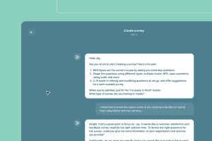 Our AI Assistant offers conversational guidance throughout the entire process of crafting questions until you have finalized your questionnaire, far beyond simple prompts.