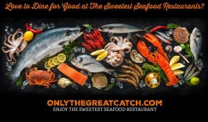 Participate in Recruiting for Good Referral Program Earn The Sweetest Seafood Dining Treat; three $1,000 dining gift cards for best restaurants www.OnlyTheGreatCatch.com The Sweetest Dining Reward!