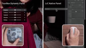Introducing Swing Adjustment Experience of TourBox Dynamic Panel for full-screen editing in Lightroom Classic
