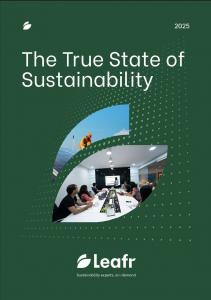 Leafr True State Of Sustainability Report 2025 Front Page