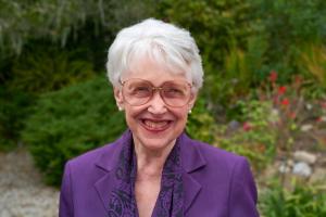 Dr. Riane Eisler, cultural historian and author of The Chalice and the Blade, featured speaker at the Peace Begins at Home Summit.