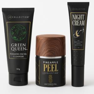 Jo Collections Essential Kit: Green Queen Cleanser, Pineapple Peel, Night Cream