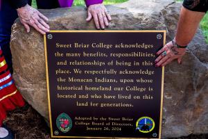 Sweet Briar’s honors its campus as a part of the ancestral lands of the Monacan Indian Nation.