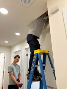 Future Generation Construction getting to work on a home remodeling project for an attic