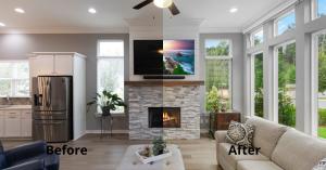Real estate photo editing