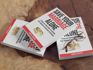 Cover of the book “Save Your Marriage Alone” by Andre Santos - a free guide teaching spouses how to rebuild love and trust even when their partner has given up.