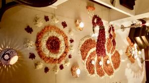 Flowers at home on Diwali