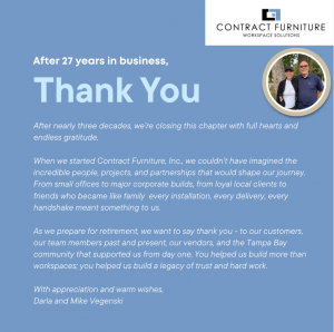 CFI Closing After 27 Years 