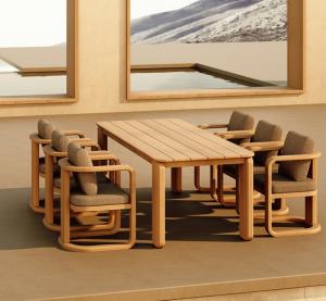 Luxury Solid Teak Outdoor Dining Set KMD18009