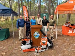 The Florida State Parks Foundation joined STIHL Southeast to announce a new partnership to provide a full new fleet of battery-powered tools, equipment and machinery to Florida's state parks.