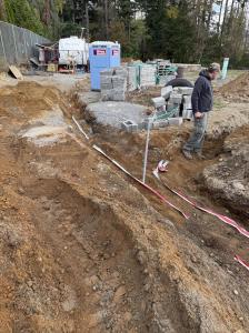 Utility line trenching preperation with In-Depth Excavation