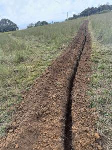 Site preparation for utility lines with Jefferson Land Clearing and Excavation