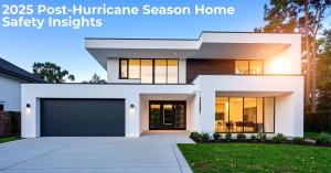Modern South Florida home exterior at sunset illustrating 2025 Post-Season Home Safety Checklist by Home Inspector Proz