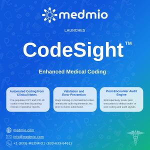 Medmio CodeSight AI automated medical coding solution logo