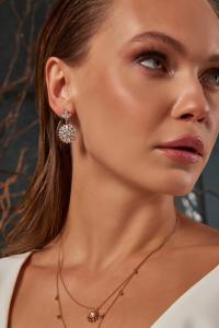 Lab grown diamond earring