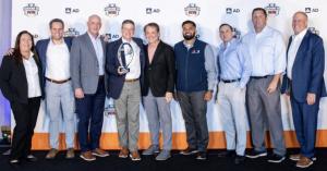 Members of the A&M Industrial Team accepting the 2025 AD Giving Back Award