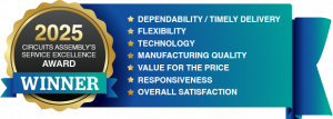 VEXOS wins seven CIRCUITS ASSEMBLY’s 2025 Service Excellence Awards