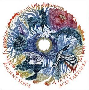 floral graphic circle of images on album color