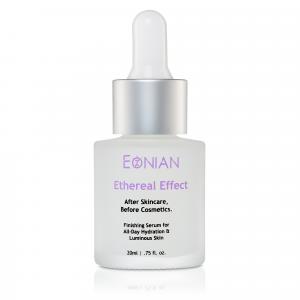 Eonian Ethereal Effect Serum in frosted glass bottle with dropper